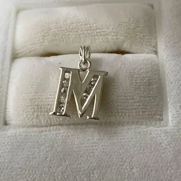 925 실버 M 펜던트 탑