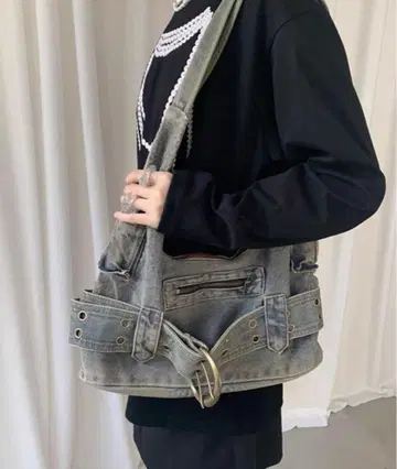 LONSLAN bag 백 숄더백 데님백 y2k 그런지