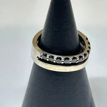 THE KISS 실버 반지 블랙스톤 K217