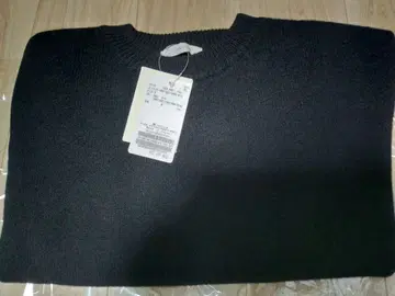 Plage [플라주] 파인울 와이드 크루 풀오버 새상품 블랙