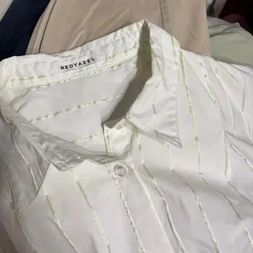 REDYAZEL 스트라이프 크롭 셔츠