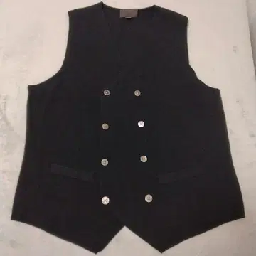 유니버설 랭귀지 블랙 니트 베스트