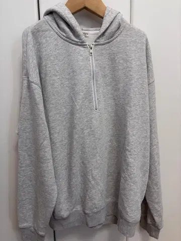 BEAUTY&amp;YOUTH 하프 지퍼 후드티 그레이 XL