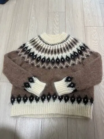 BATONER 페어아일 패턴 니트