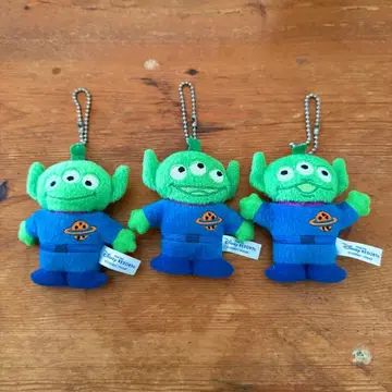 에이리언 리틀 그린맨 인형 배지 3개 세트