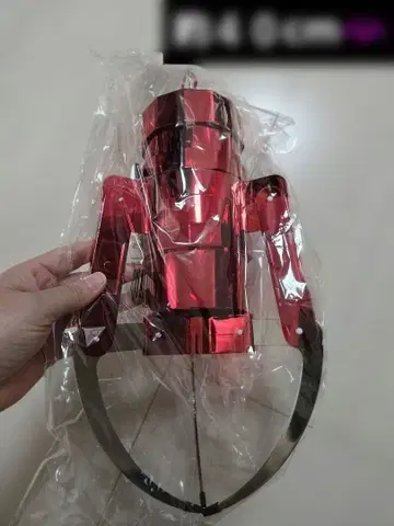 GIGA NEW 크레인 암 키링 빨간색 메탈릭 레드 카라비너