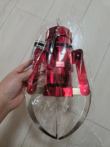 GIGA NEW 크레인 암 키링 메탈릭 레드 카라비너 40cm