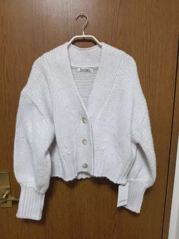 새상품 택 포함 SNIDEL 화이트 니트 가디건