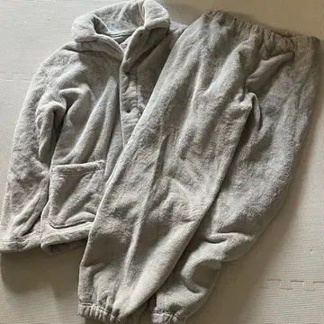 무인양품 착용 담요 파자마 신사 L 사이즈 상하의 세트 그레이