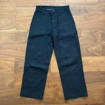 MELANGE 다크 블루 페인터 팬츠 데님 S