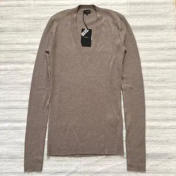 [ 미사용 새상품 ] JOSEPH V넥 긴팔 니트 모카 M