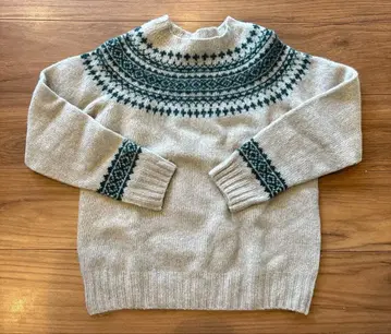 [ 하자품 ] 할리 오브 스코틀랜드 노르딕 무늬 울 스웨터 여성용 M