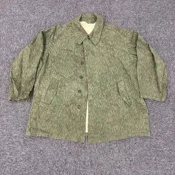 49 올리브 그린 스트라이프 모즈 코트