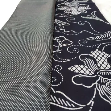 반폭 오비 겐지모노가타리 브랜드 린넨과 면의 직물 순수 실크