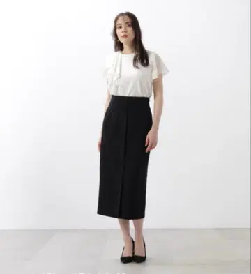 PINKY&DIANNE 스커트 하이웨스트 종이상자 미디 스커트