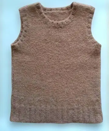 알파카 100% 손뜨개질 베스트