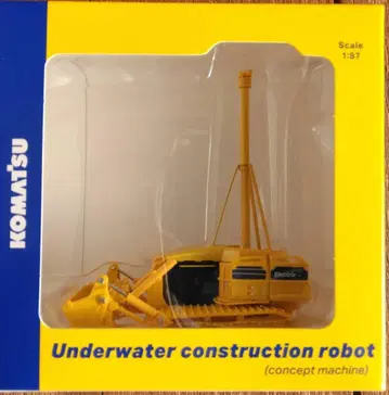 새상품 코마츠 수중 건설 로봇 미니어처 피규어 1/87 스케일