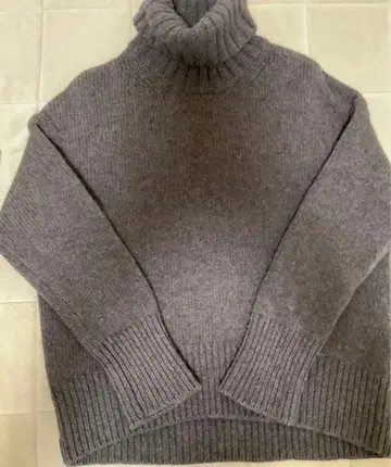 GALERIE VIE 파인 울 스웨터 브라운 하이넥/터틀넥