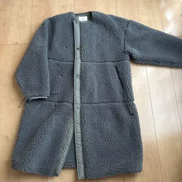 HYKE 보아 롱 코트 S 사이즈 그레이