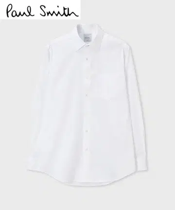 폴스미스 핀스트라이프 버튼 다운 셔츠 화이트 L 사이즈