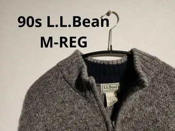 90s L.L.Bean 하프 지퍼 니트 스웨터 엘엘빈