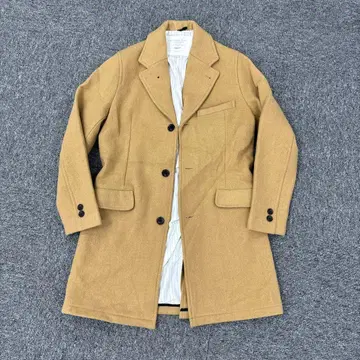 53 FIDELITY 베이지 체스터 코트 M