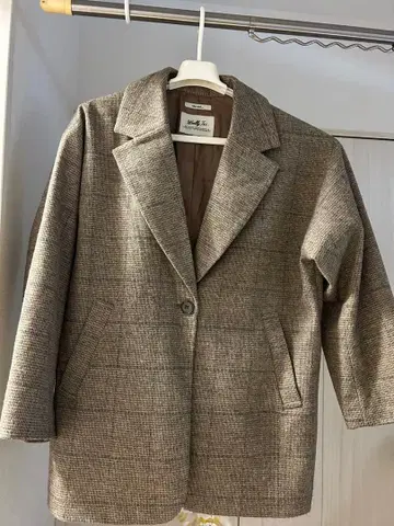 테일러드 자켓 (브라운 체크)