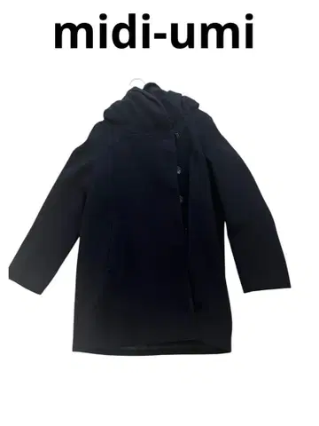 midi-umi 미디우미 울 코트 네이비