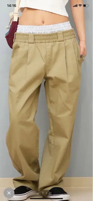 Dickies 디키즈 허리 택 레이어드 치노 팬츠 미사용