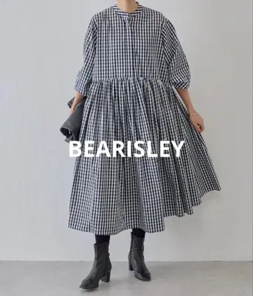 새상품급 BEARISLEY 선염 개더 원피스 사이즈 1