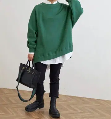 FRAMeWORK 래글런 판초 맨투맨