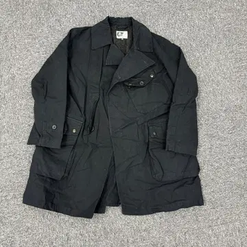 59 엔지니어드 가먼츠 블랙 트렌치코트