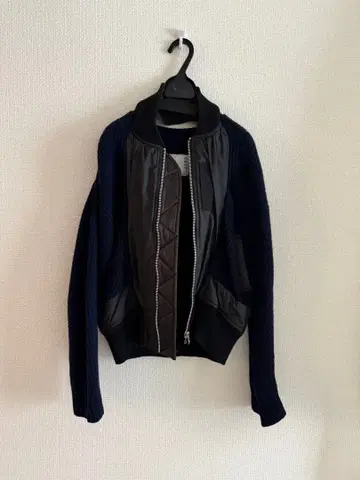 sacai 니트 블루종