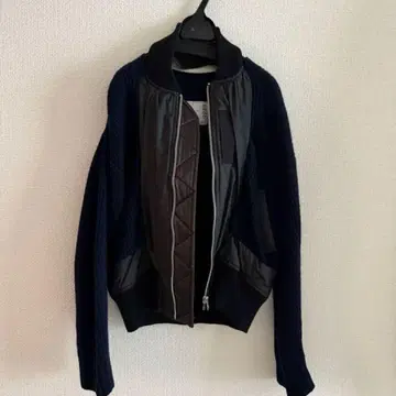 sacai 니트 블루종