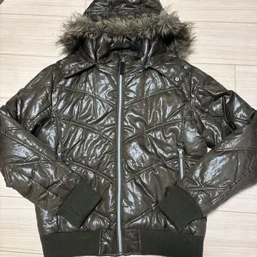 후드 부착 솜 자켓 사이즈 M