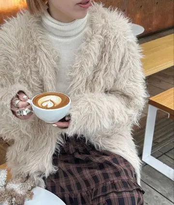 Alley Tokyo 복슬복슬 너무 큰 가디건