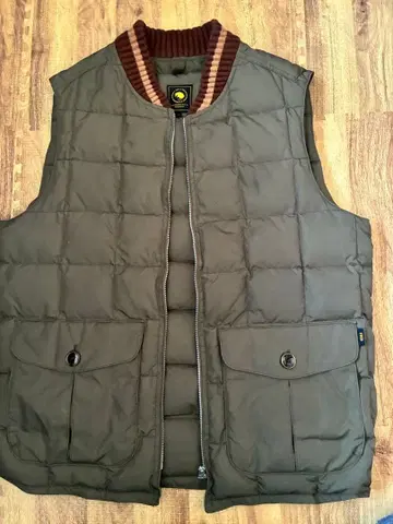 RATS 퀼팅 다운 베스트 L 사이즈 올리브 그린