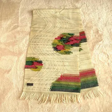 홋카이도 수직 츠무기 유카라오리 직물 공예관 머플러 숄 스톨 테이블 센터