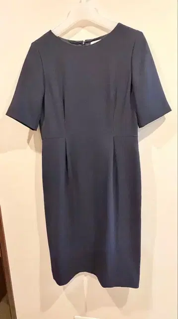 PLST 트윌 2way 스트레치 원피스 다크 네이비