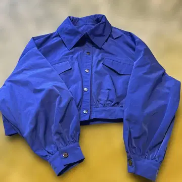 프리즈마트 파랑 크롭 자켓 프리 사이즈