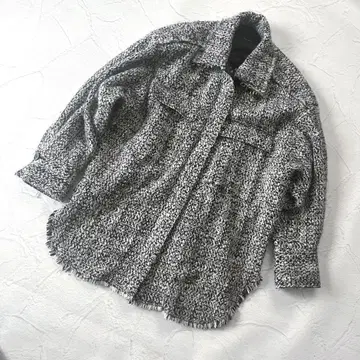 새상품급 Spick and Span 트위드 울 자켓 코트