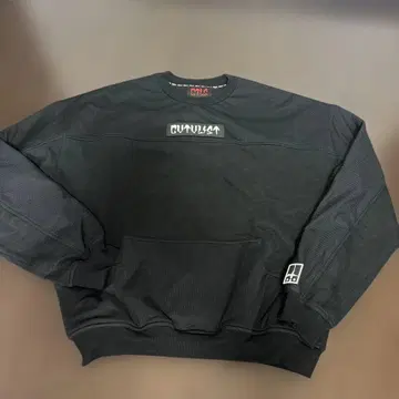 CUTULIST 블랙 맨투맨 트레이닝복