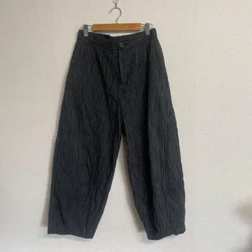 317 메풍 38 스트라이프 팬츠 블랙