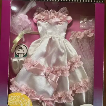 제니 드레스 웨딩 드레스 핑크 화이트