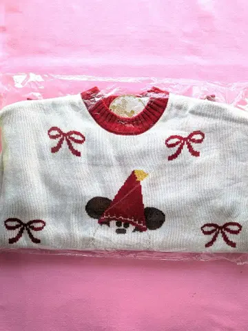 택 포함 새상품 릴린린 스웨터 2025 디즈니 크리스마스