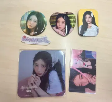 ILLIT 원희 캔뱃지 코스터 트레이딩 카드 '시간이여 멈추어라' 세트