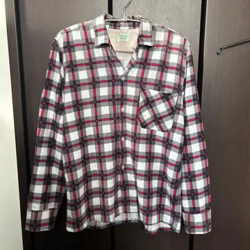 50s 프린트 플란넬 셔츠 좋은 배색