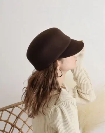 울 헌팅 캡 캡 모자 햇 블랙