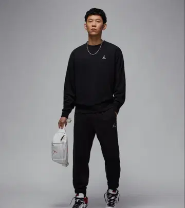 Jordan 블랙 스웨트 셔츠 & 조거 팬츠 세트