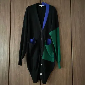 UN3D. 바이컬러 오버 가디건